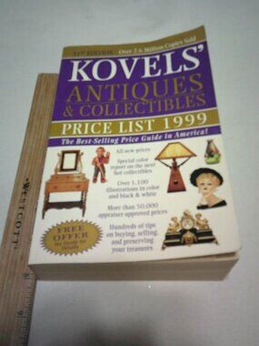 VINTAGE KOVELS' ANTIQUES & COLLECTIBLES PRICE LIST 1999 PB VG BOOK FIRST EDITION